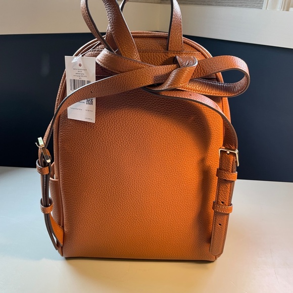 Kate Spade Lelia Medium Dome Leather Backpack - Brown main image 4